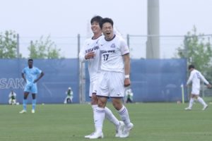 A5B7846A-FD05-4A94-BC5F-3B49CC37344D-300x200 格上相手に大勝！６年ぶりに大阪選手権決勝へ