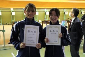 10㍍AR女子立射60発ファイナル）-2-300x200 男女団体１、２位！激戦のＡＲ60Ｍファイナルで古田、内原ワンツーフィニッシュ！